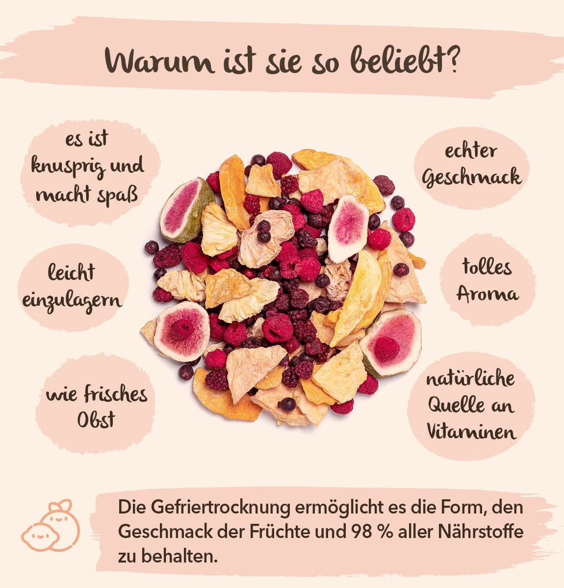 Mûre BRIX | Mûres séchées naturelles 95 g | Grand Prix du Goût pour les Fruits Secs | Sans OGM, sans gluten, végétalien, vitamines conservées Naty Shop Produits déshydratés