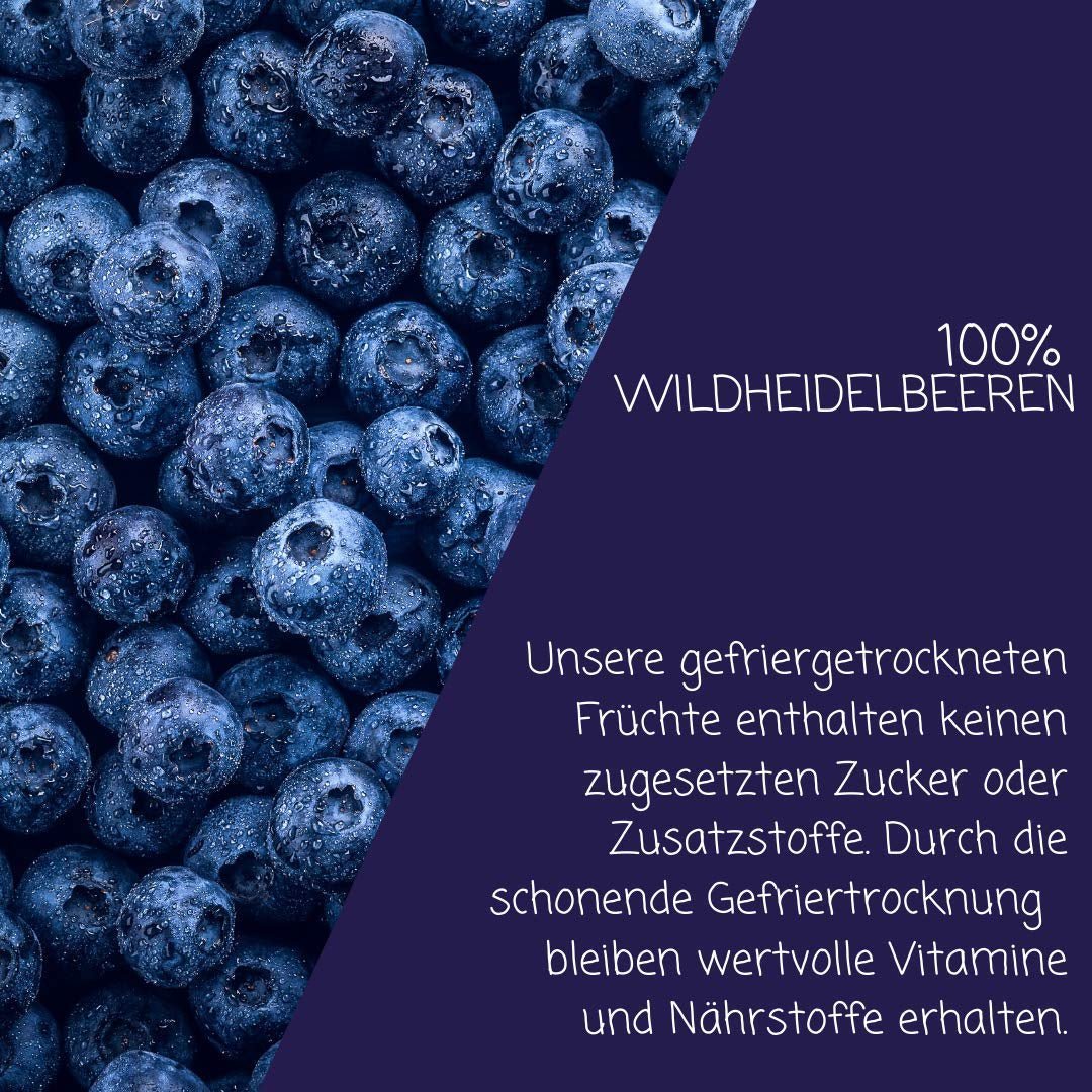 myfruits myrtilles sauvages, myrtilles lyophilisées, 70g, sans additifs, 100% myrtilles sauvages, fruits lyophilisés et fruits secs Produits déshydratés Naty Shop