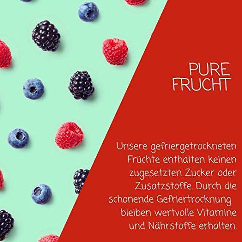 myfruits berry mix, 300g, mélange de fruits et baies lyophilisés, sans sucre ajouté, fraises, framboises, groseilles, mélange de fruits secs Produits déshydratés Naty Shop