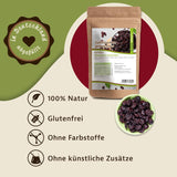 Cerises sucrées, séchées et sans pépins Mynatura I Non sucrées I Fruits secs I Sans additifs I Pâtisserie I Cerises I Snack I Muesli I Vegan I Sachet (1x 1000g) Produits déshydratés Naty Shop