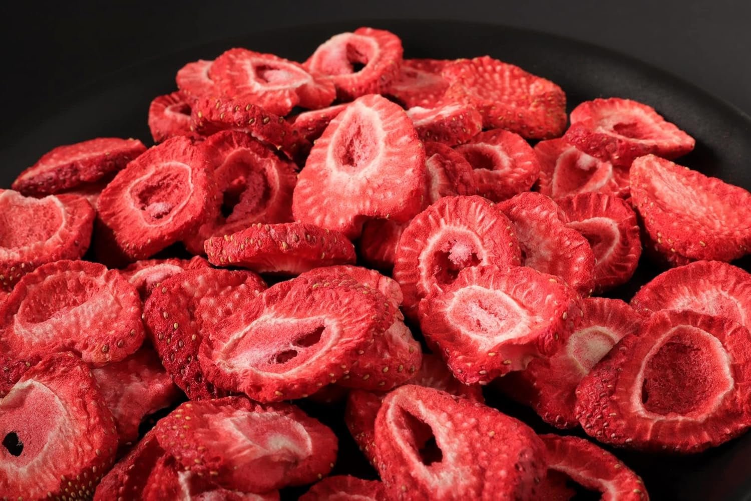 Tranches de fraises lyophilisées Mynatura I légumes I naturels I fruits secs I fruits I - légèrement séchés (1 x 350g) Produits déshydratés Naty Shop