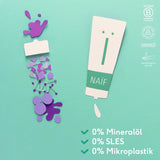 Naïf - Shampoing soin - pour bébés et enfants - Shampoing bébé aux ingrédients naturels - 100% vegan - 0% SLES - Sans microplastiques, silicones et parabens - 200 ml Enfants - Bain et Soin Naty Shop