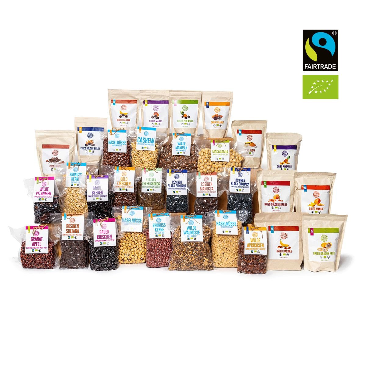 PAKKA - Raisins secs Black Beauty Bio Fairtrade 600gr, bio, sans pépins, raisins noirs, séchés au soleil, sans huile, donc collants, sans soufre, directs des petits agriculteurs de Samarkand en Ouzbékistan Produits déshydratés Naty Shop
