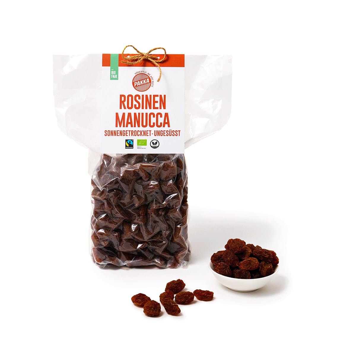 PAKKA - Raisins secs manucca géants biologiques équitables 1 kg avec 2 à 3 graines croquantes, raisins manucca séchés au soleil, sans huile, donc collants, sans soufre, provenant de petits agriculteurs de Samarkand en Ouzbékistan 1000 g Produits déshydratés Naty Shop Variante 2 : 1 kg (1 paquet)
