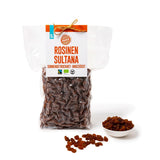 PAKKA - Sultanes bio équitables 1kg, Sultanes sans pépins, sans peau et séchées au soleil Sultanes de Samarkand Ouzbékistan 1000g Produits déshydratés Naty Shop Variante 1 : 1kg (1 paquet)