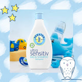 PENATEN Bain & Shampoing Ultra Sensible (400 ml), bain et shampoing bébé particulièrement doux pour la peau très sensible des bébés sujets aux névrodermites, gel douche et shampoing cheveux sans parfum ni colorant Enfant - Bain et Soin Naty Shop