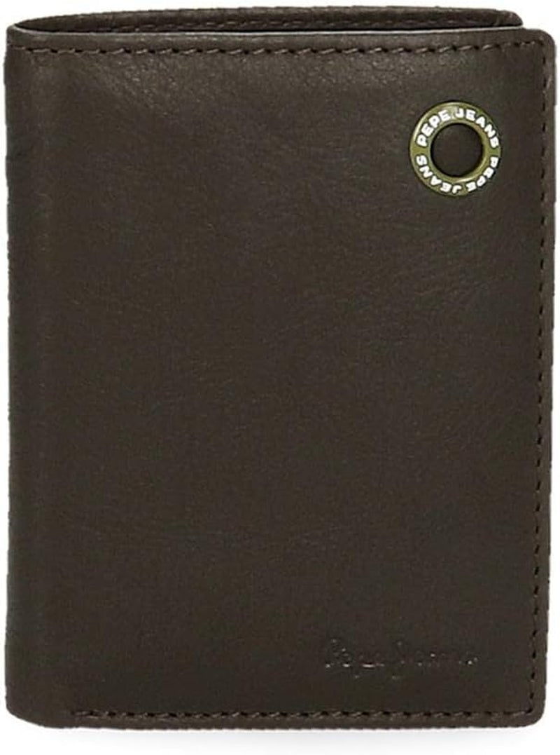 Portefeuille Pepe Jeans Adge pour hommes Naty Shop Marron Portefeuille vertical