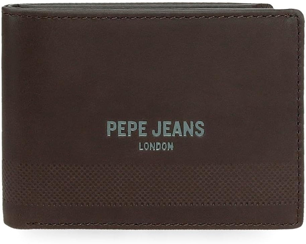 Pepe Jeans Portefeuilles profonds, sacs à main, portefeuilles, faux cuir décontracté. De Joumma Bags Portefeuille femme Naty Shop Portefeuille horizontal marron