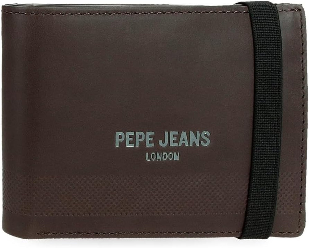 Pepe Jeans Portefeuilles profonds, sacs à main, portefeuilles, faux cuir décontracté. De Joumma Bags Portefeuille Femme Naty Shop Portefeuille Marron