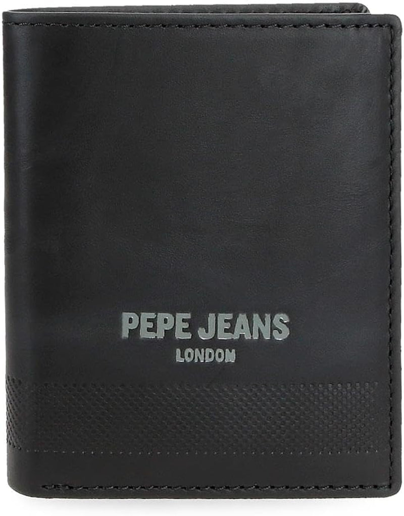 Pepe Jeans Portefeuilles profonds, sacs à main, portefeuilles, faux cuir décontracté. De Joumma Bags Naty Shop Portefeuille pour femme Noir Porte-documents