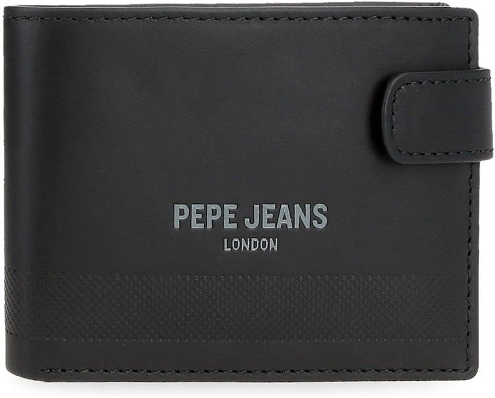 Pepe Jeans Portefeuilles profonds, sacs à main, portefeuilles, faux cuir décontracté. De Joumma Bags Portefeuille femme Naty Shop Black Purse 11