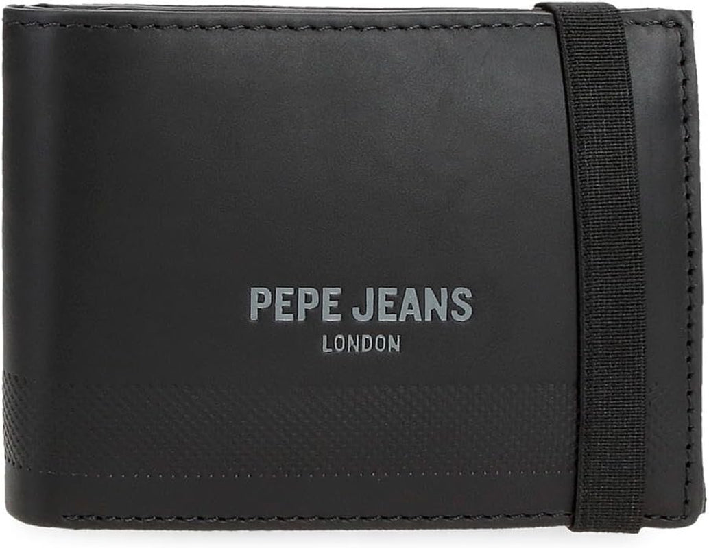 Pepe Jeans Portefeuilles profonds, sacs à main, portefeuilles, faux cuir décontracté. De Joumma Bags Portefeuille Femme Naty Shop Portefeuille Noir