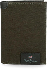 Pepe Jeans Hilltop Portefeuille vertical pour homme Naty Shop Vert Purse 11