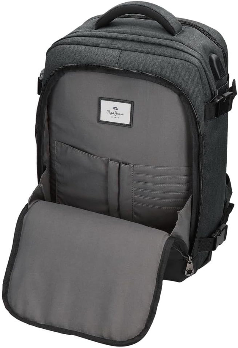 Pepe Jeans Jarvis petit sac à bandoulière vert 15x19,5x6 cm polyester avec détails en cuir artificiel Bagages et matériel de voyage Naty Shop