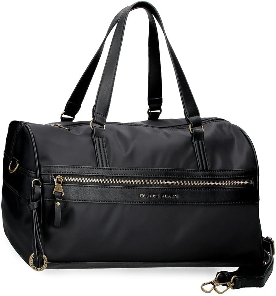 Pepe Jeans Morgan Sacs à dos décontractés Sacs de voyage Beige Noir Simili cuir pour femme Par Joumma Bags Bagages et équipement de voyage Naty Shop Sac à dos de voyage noir