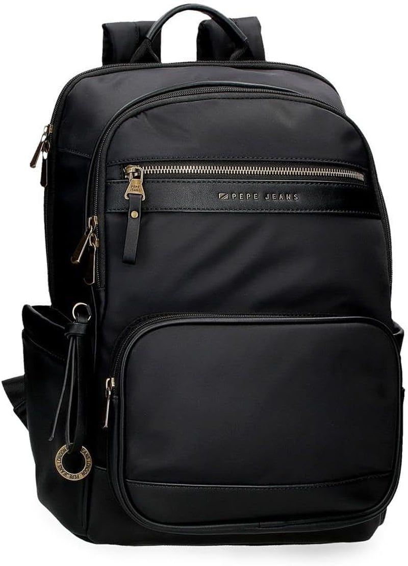 Pepe Jeans Morgan Sacs à dos décontractés Sacs de voyage Beige Noir Simili cuir pour femme Par Joumma Bags Bagages et équipement de voyage Naty Shop Noir Pc Sac à dos