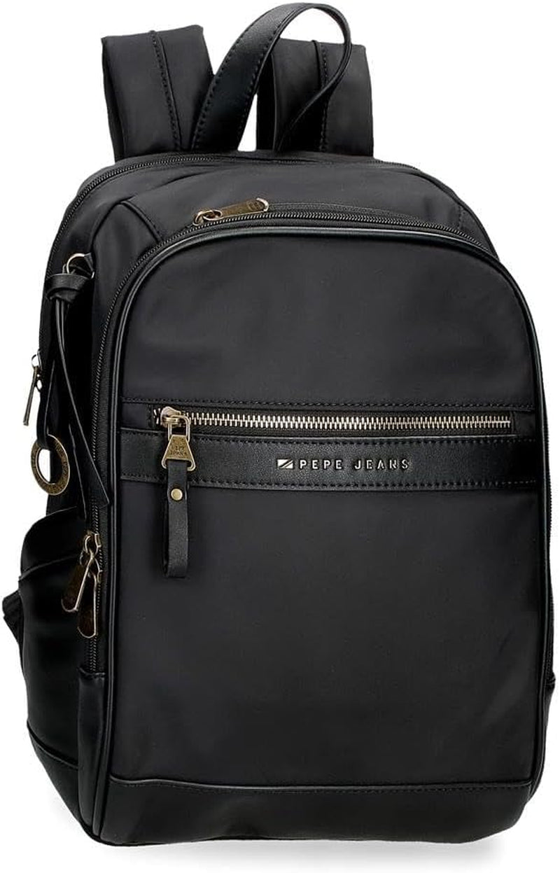 Pepe Jeans Morgan Sacs à dos décontractés Sacs de voyage Beige Noir Simili cuir pour femme Par Joumma Bags Bagages et voyages Naty Shop Sac à dos noir