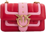Pinko Ladies Love One Mini Cl Single Side Sheep Nappa Line Quilt Bag Femme Sacs Naty Shop Rn4Q_rouge/rose- or antique