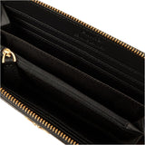 Portefeuille d'accessoires de voyage avec logo imprimé en cuir zippé Ryder Pinko pour femmes, Zm7q_Black/Brown/White.Antique Go Wallet Women Naty Shop