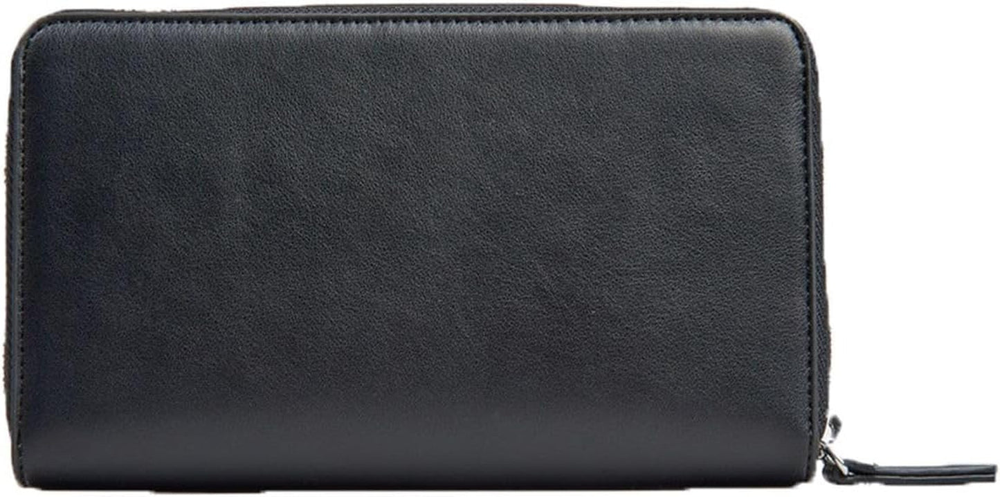 Armani Exchange Portefeuille à deux volets avec logo en relief Melrose pour femme Naty Shop Noir Taille unique