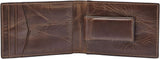 Portefeuille à deux volets en cuir Fossil Andrew pour homme 11,5 cm L x 1,9 cm l x 7,7 cm H Portefeuille pour homme Naty Shop