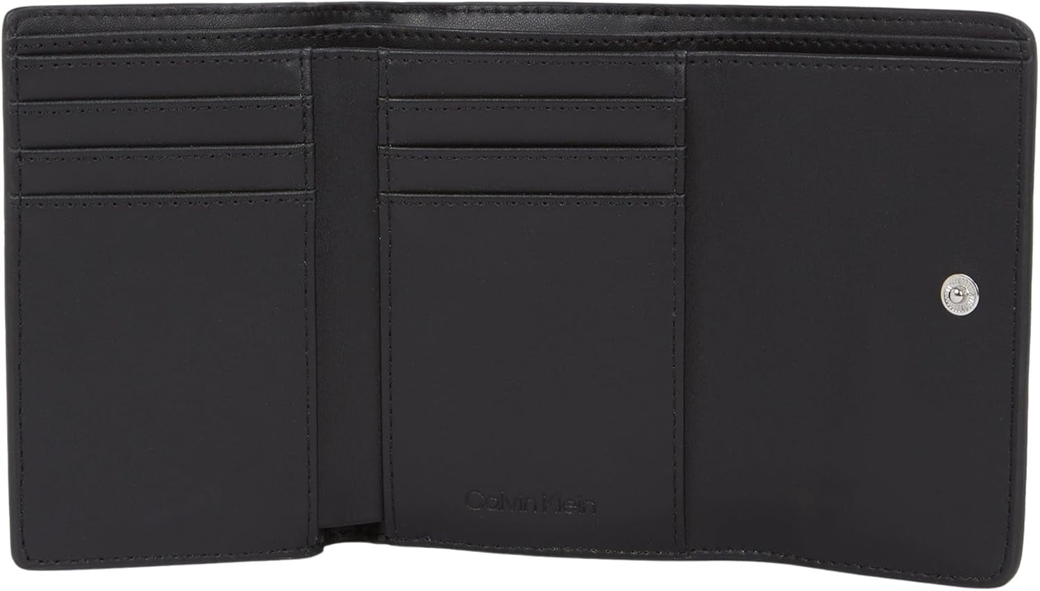 Portefeuille femme Calvin Klein Must Small Trifold Mono Klein, noir (Black Mono), taille unique Portefeuille femme Naty Shop