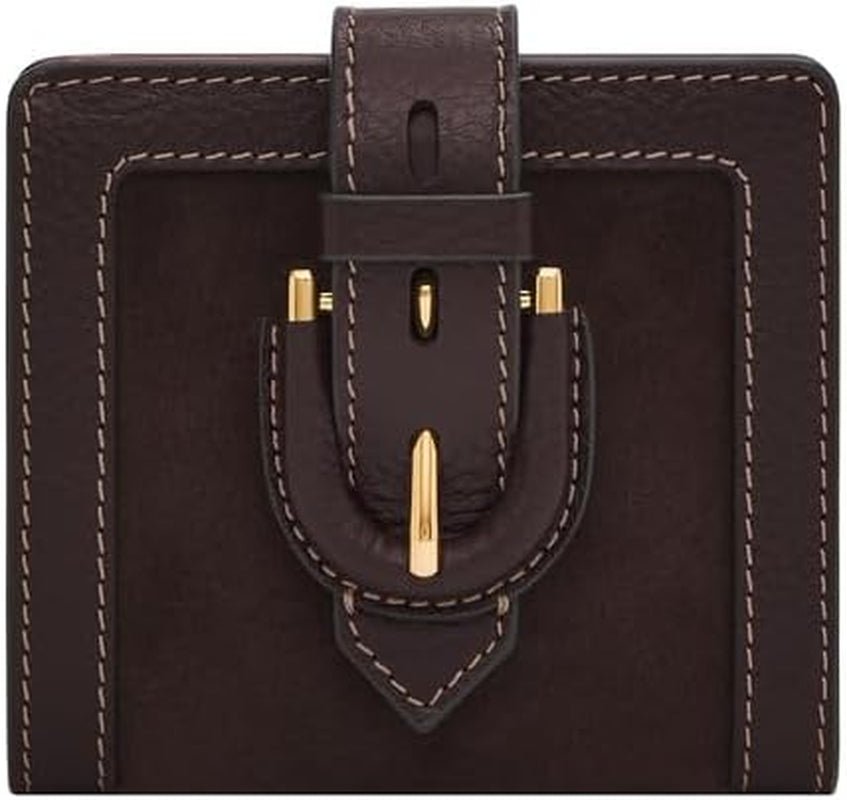 Fossil Harwell Bi-Fold Portefeuille pour femme Naty Shop Portefeuille pour femme Marron S