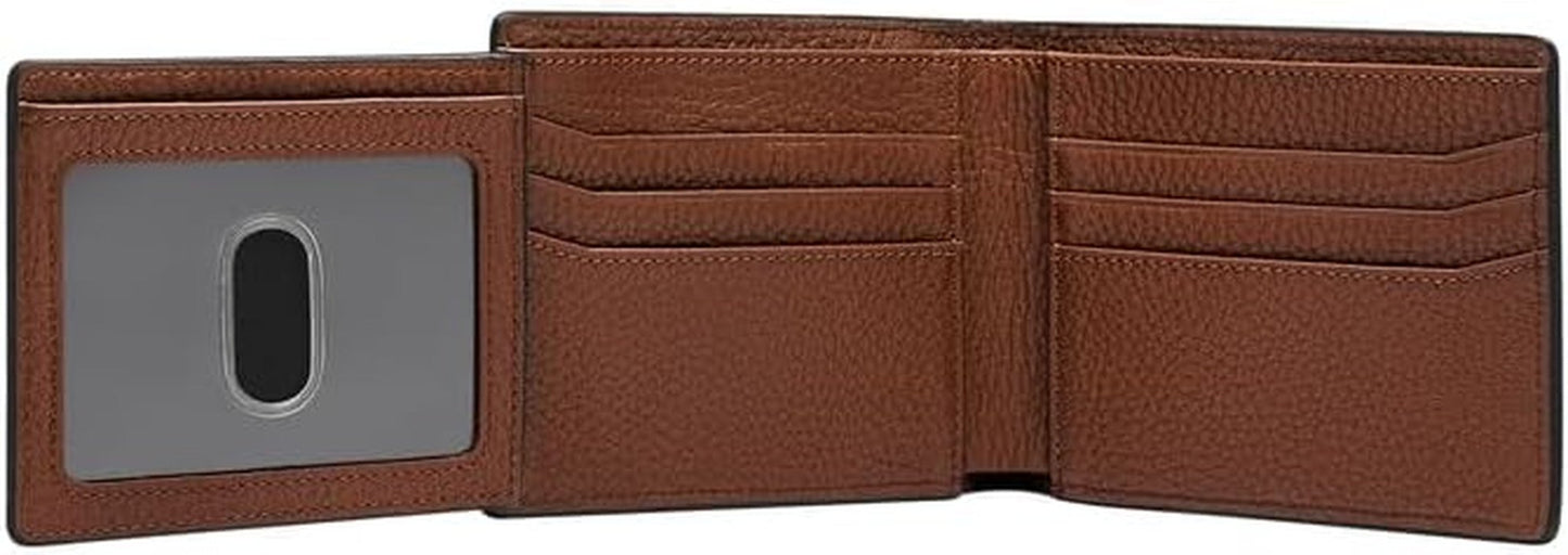 Portefeuille à deux volets Fossil Huntington pour hommes Naty Shop Portefeuille pour hommes