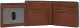 Portefeuille à deux volets Fossil Huntington pour hommes Naty Shop Portefeuille pour hommes