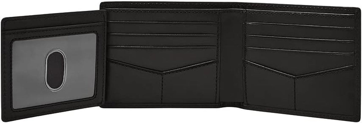 Portefeuille pour hommes Fossil - Derrick RFID en cuir à deux volets avec Flip ID, ML3681001 - 10,9 cm L x 1,27 cm l x 8,9 cm H Portefeuille pour homme Naty Shop