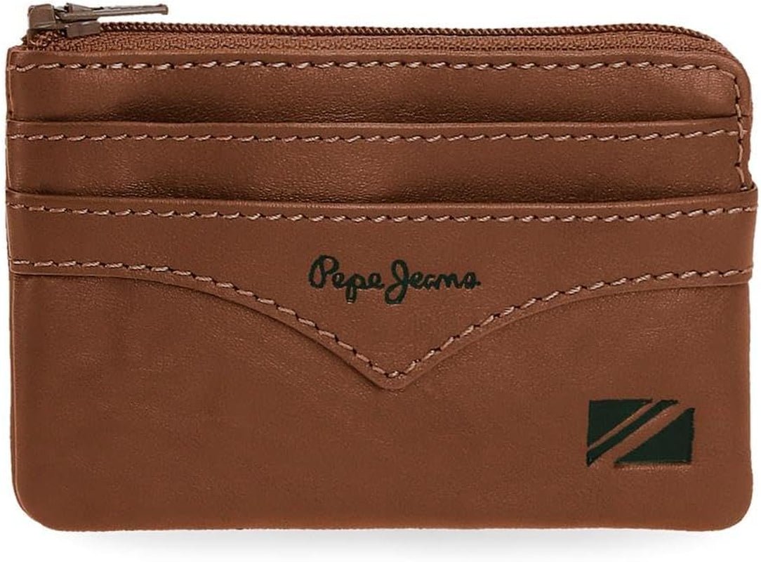 Portefeuille veste Pepe Jeans, taille unique Portefeuille homme Naty Shop Marron