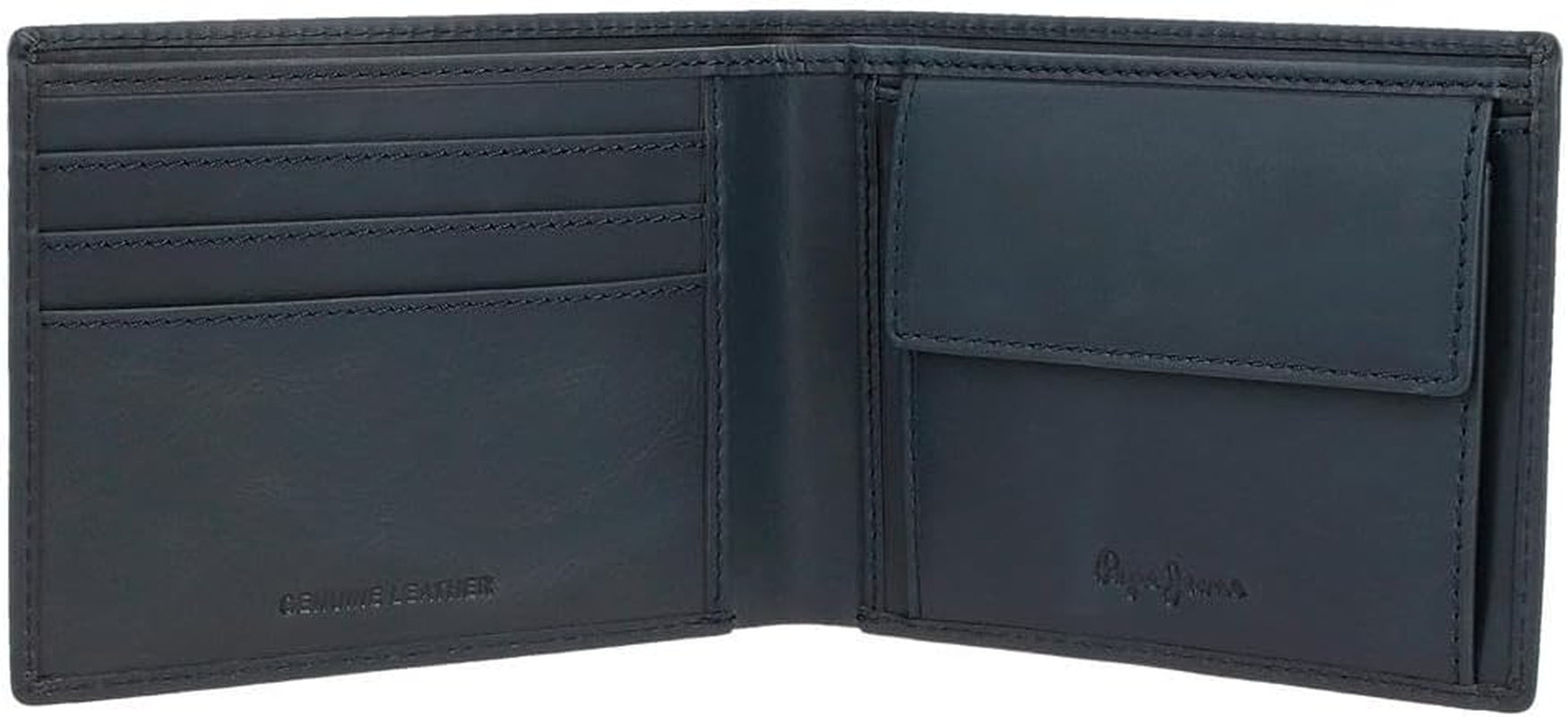 Pepe Jeans Portefeuille Homme Bleu 11,5 x 8 x 1 cm Portefeuille en Cuir Protégé RFID avec Poche à Monnaie Portefeuille Homme Naty Shop