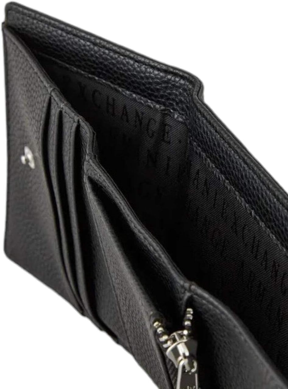 Portefeuille pour femme Armani Exchange Wave Bi-Fold, noir Naty Shop Portefeuille pour femme