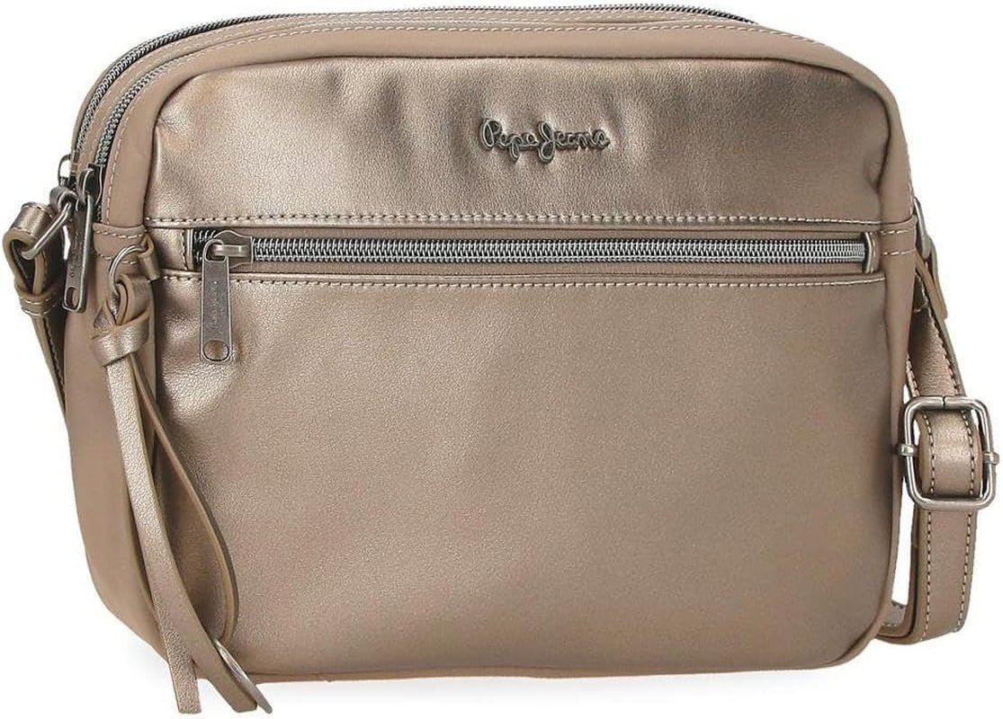 Portefeuille Pepe Jeans Ruby, porte-monnaie, portefeuille, en polyester avec détails en simili cuir. Compartiments, fermetures éclair. De Joumma Bags Portefeuille pour femme Naty Shop Rubin Double Sac à bandoulière
