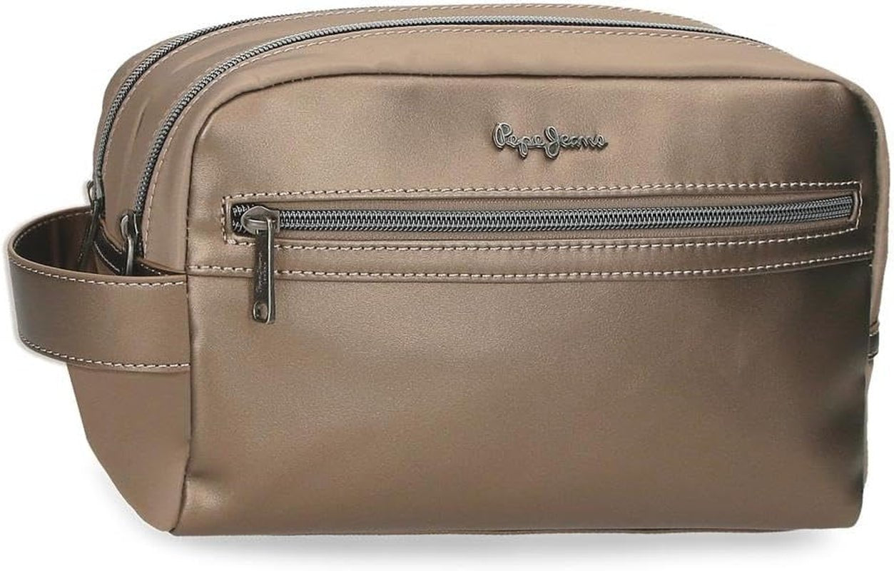 Portefeuille Pepe Jeans Ruby, porte-monnaie, portefeuille, en polyester avec détails en simili cuir. Compartiments, fermetures éclair. De Joumma Bags Portefeuille pour femme Naty Shop Rubin Double Trousse de toilette