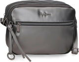 Portefeuille Pepe Jeans Ruby, porte-monnaie, portefeuille, en polyester avec détails en simili cuir. Compartiments, fermetures éclair. De Joumma Bags Portefeuille pour femme Naty Shop Sac à bandoulière double anthracite
