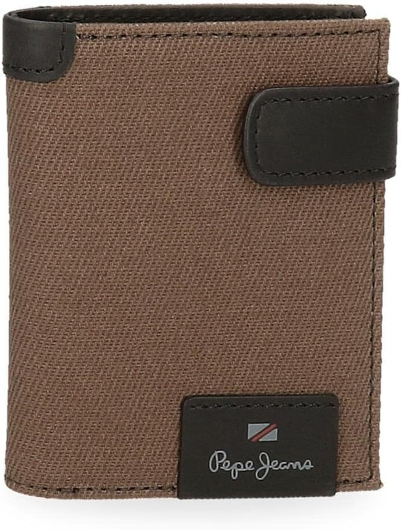 Pepe Jeans Hilltop Portefeuilles Sacs à main Portefeuilles Cuir décontracté. De Joumma Bags Portefeuille pour hommes Naty Shop Brown Click Wallet