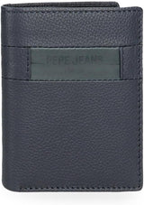 Pepe Jeans Checkbox Portefeuilles et porte-monnaie en cuir de vache Noir Marron Bleu Gris Portefeuille Homme Naty Shop Blue Briefcase
