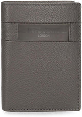 Pepe Jeans Checkbox Noir Marron Bleu Gris Portefeuilles et porte-monnaie en cuir de vache Portefeuille pour hommes Naty Shop Portefeuille vertical gris