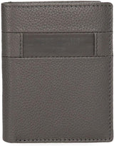 Portefeuilles et porte-monnaie en cuir de vache Pepe Jeans Checkbox, noir, marron, bleu et gris - Naty Shop