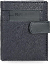 Pepe Jeans Checkbox Portefeuilles et porte-monnaie en cuir de vache Noir Marron Bleu Gris Portefeuille Homme Naty Shop Blue Click Wallet