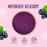 Poudre de myrtille sauvage lyophilisée 100g - Poudre de fruits lyophilisés - Poudre de myrtille lyophilisée pour pâtisserie, smoothie et muesli - Poudre de myrtille naturelle sans additifs Produits déshydratés Ma boutique
