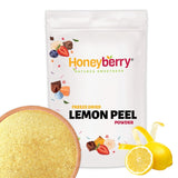 Poudre de zeste de citron lyophilisé 100g - Poudre de fruits lyophilisés - Poudre de citron lyophilisée pour pâtisserie, smoothies et thé - Poudre de citron 100% naturelle sans additifs Produits déshydratés Naty Shop 100G