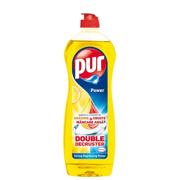 Détergent à vaisselle Pur Duo Power Citron, 0,9 l Detergenti Naty Shop