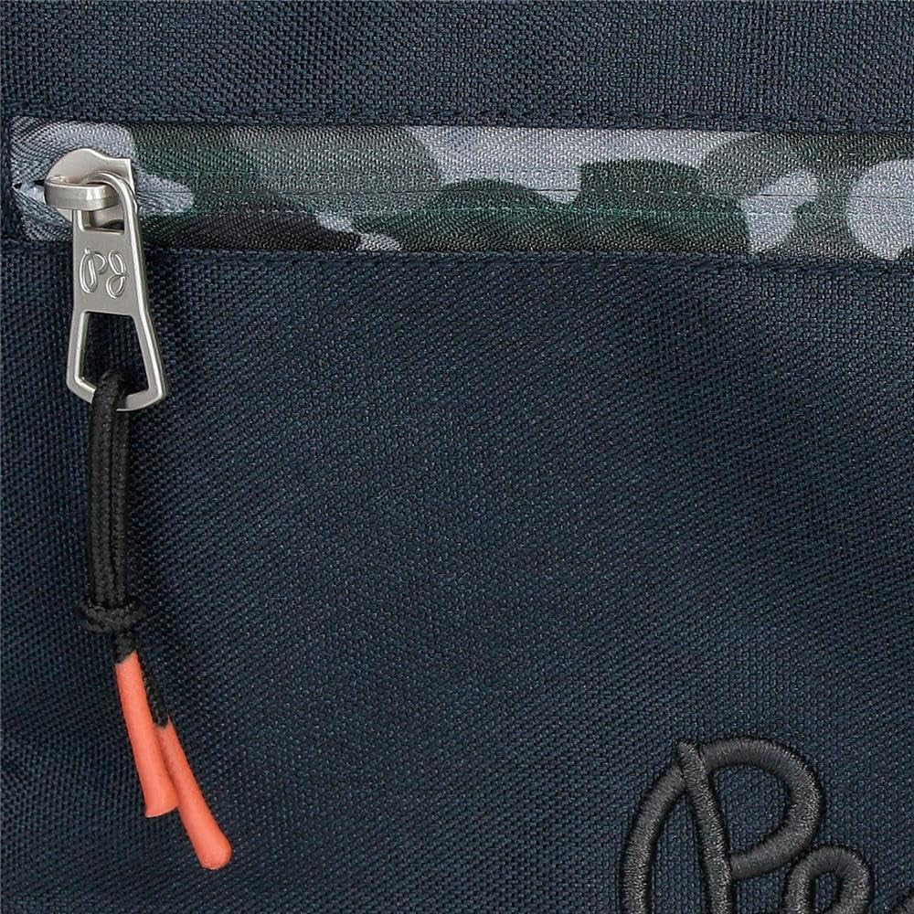 Pepe Jeans Cromwell Sac à dos scolaire, Double compartiment, Noir, 33 x 46 x 15 cm, Polyester, 22,77 L, Noir, Taille unique, Sac à dos scolaire double compartiments Sacs à dos et cartables Premium Naty Shop