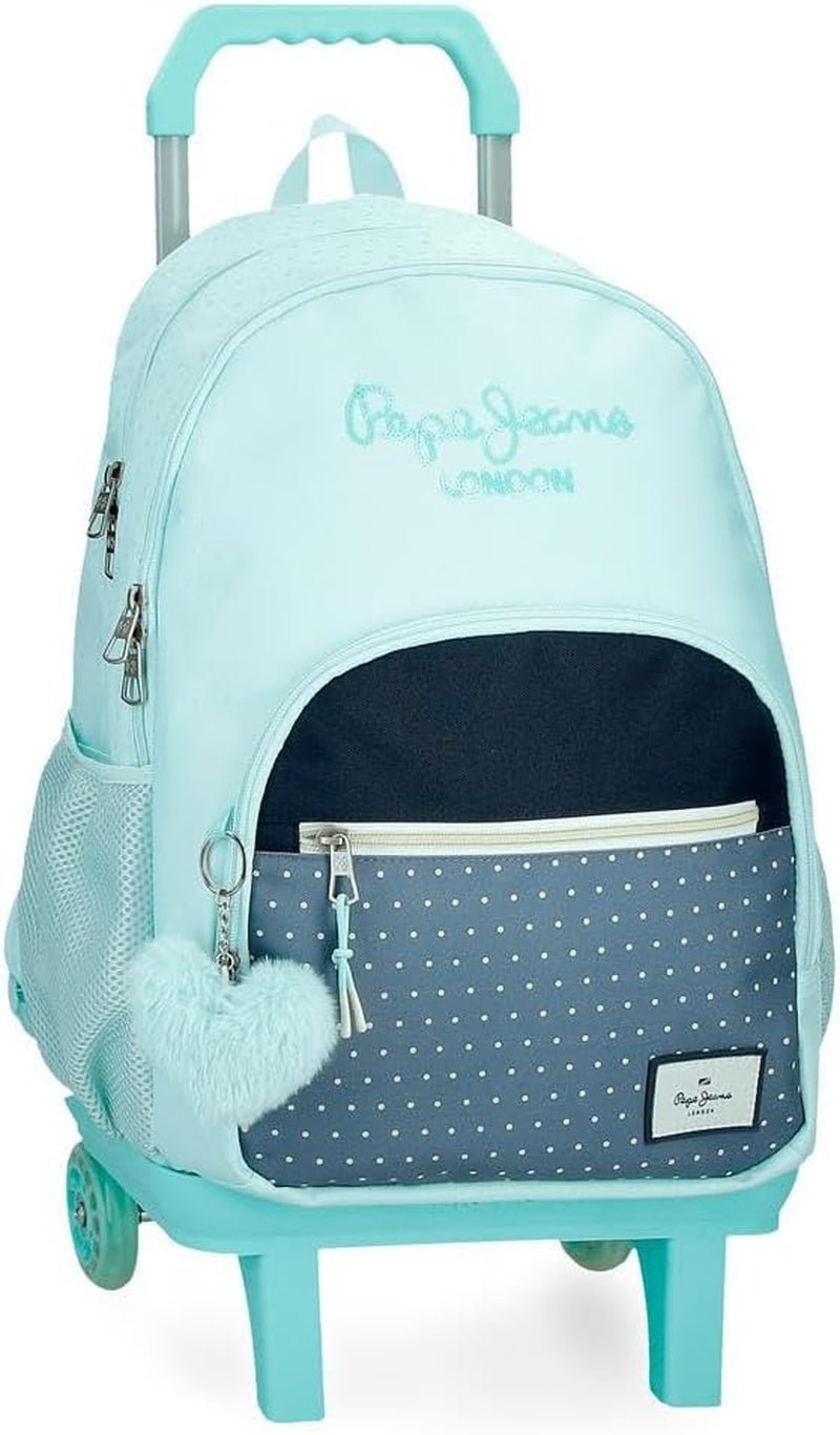 Pepe Jeans Dalma School Backpack Sac à dos pour enfants en polyester, bretelles réglables larges et réglables, poche avant. De Joumma Bags Sacs à dos et cartables Premium Naty Shop Rucksack 45 + Wagen