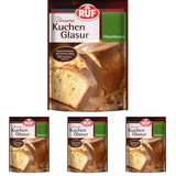 RUF Cake Glaze Noisette, 100g en sachet, passe au micro-ondes, pour glacer les gâteaux aux noix, pralines et nigrés, sans gluten (pack de 4) Pâte à Sucre Naty Shop Default Title