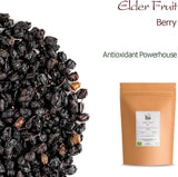 Sureau noir bio - baies de sambucus entières - sureau Produits déshydratés Naty Shop