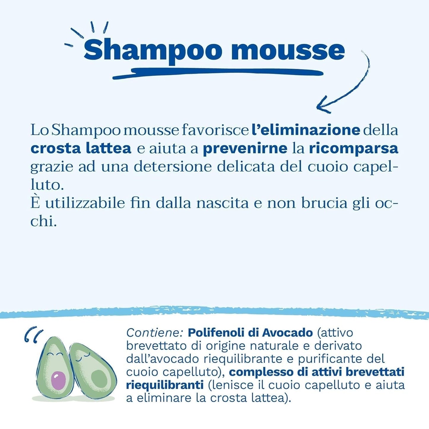 Shampoing mousse pour croûtes de lait, cheveux, bébés, enfants, toute la famille - Aide à éliminer les croûtes de lait, nettoyage doux, ne pique pas (150ml) Enfants - Bain et Soin Naty Shop