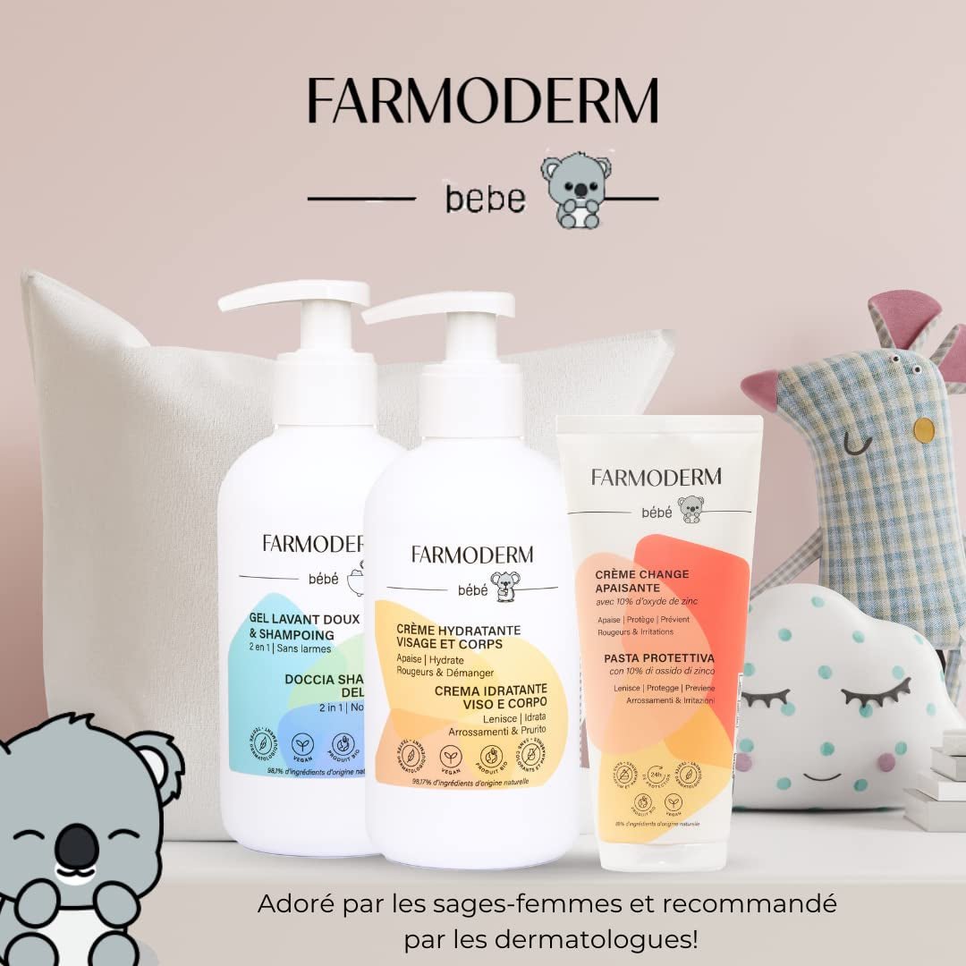Shampoing et Gel nettoyant 2 en 1 Shampoing & Gel Nettoyant Doux Quotidien Bébé - vegan et bio - à 98% d'ingrédients d'origine naturelle - Shampoing sans larmes pour enfants et bébés - 300 ml Enfants - Bain et Soin Naty Shop